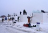 Des équipes réalisent des sculptures sur neige, © IREPI