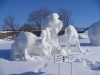 Sculpture sur neige finalisée, © IREPI